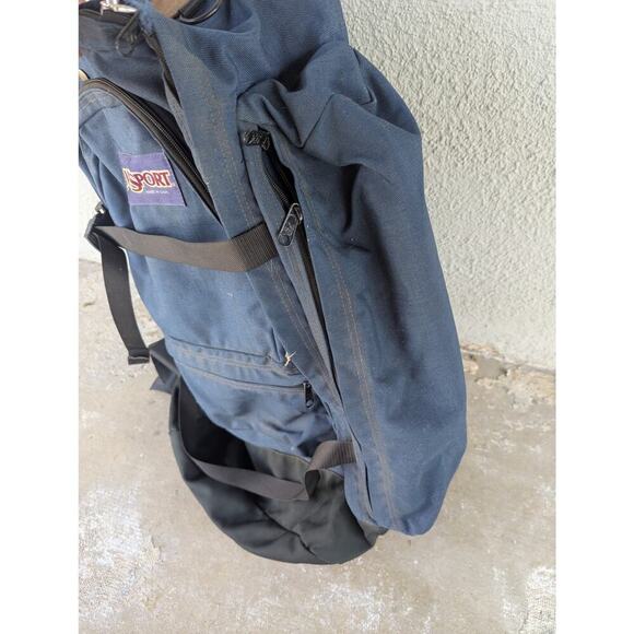 Vintage 90's Jansport Backpack Made in USA Backpacking Cordura 22 x 18 - Picture 9 of 14